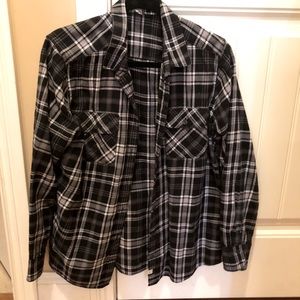 Eddie Bauer button down flannel shirt
